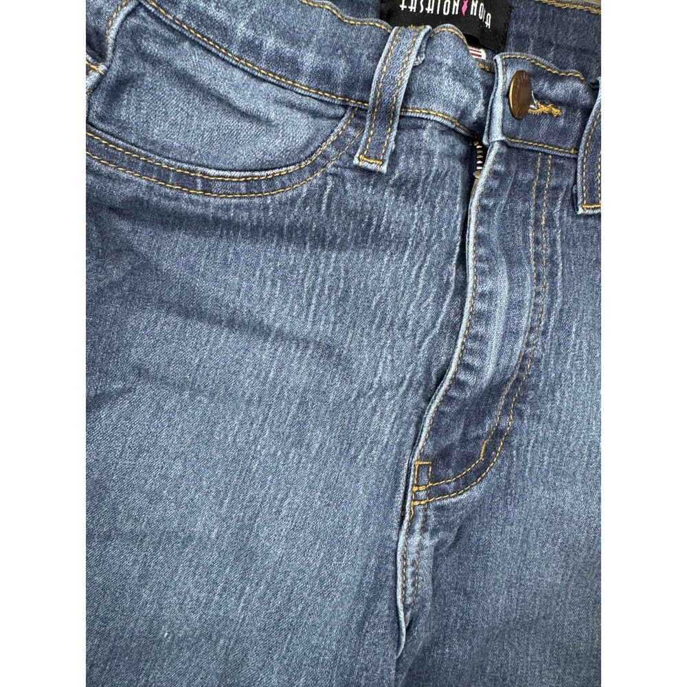 Fashion Nova High Waisted Skinny Jeans Size 3 Blue Stretch Denim Women - Picture 3 of 10